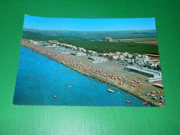 Cartolina Marina di Montalto - Panorama aereo 1977