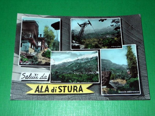 Cartolina Ala di Stura - Vedute diverse 1964