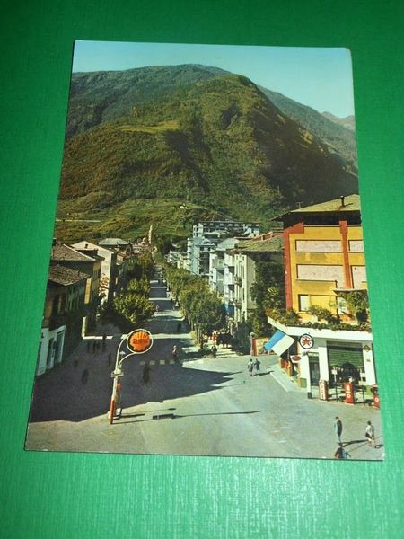Cartolina Tirano - Viale Italia 1963