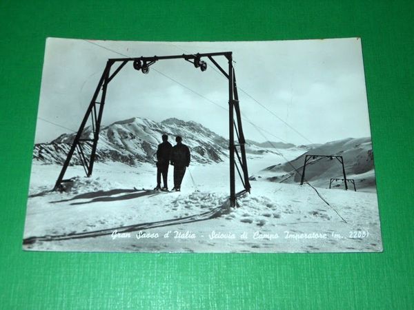 Cartolina Gran Sasso d' Italia - Sciovia di Campo Imperatore …