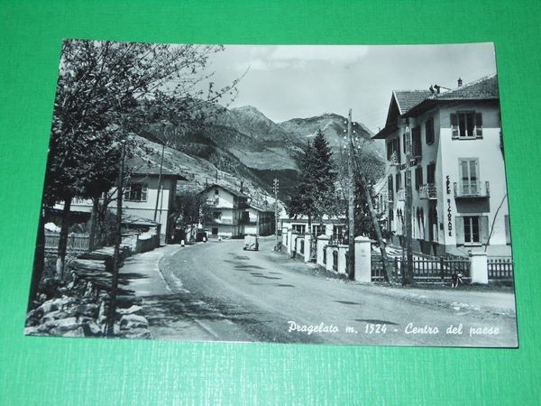 Cartolina Pragelato - Centro del Paese 1957
