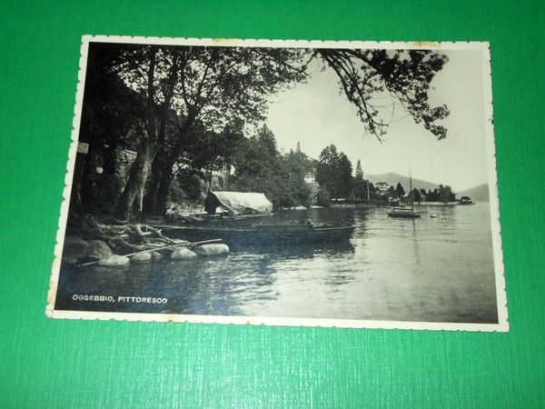 Cartolina Oggebbio pittoresco - Scorcio panoramico 1942