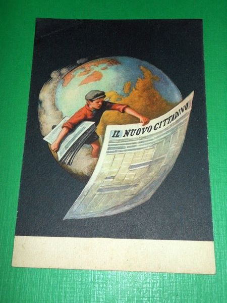 Cartolina Propaganda Giornale Il Nuovo Cittadino 1935 ca