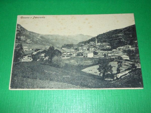 Cartolina Cesana - Panorama 1910 ca