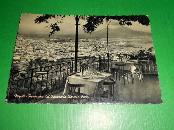 Cartolina Napoli - Panorama dal Ristorante Renzo e Lucia 1950 …