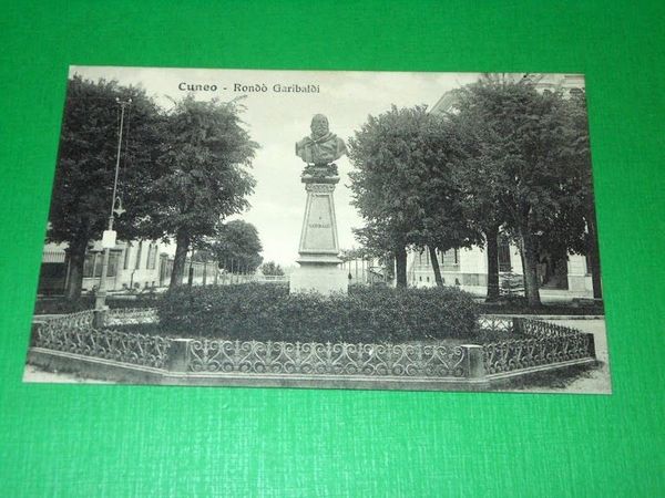 Cartolina Cuneo - Rondò Garibaldi 1920 ca.