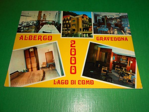 Cartolina Lago di Como - Gravedona - Albergo 2000 - …