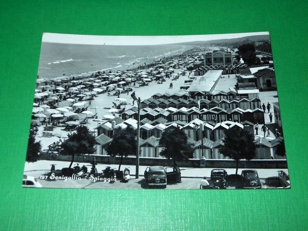 Cartolina Senigallia - Spiaggia 1960