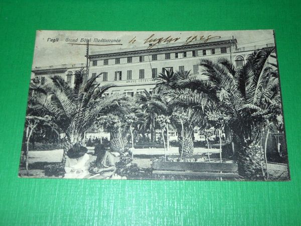 Cartolina Pegli - Grand Hotel Mediterranée 1928