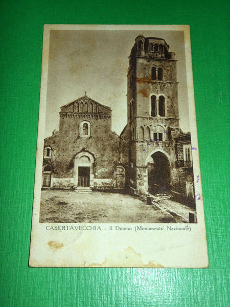 Cartolina Casertavecchia - Il Duomo 1947