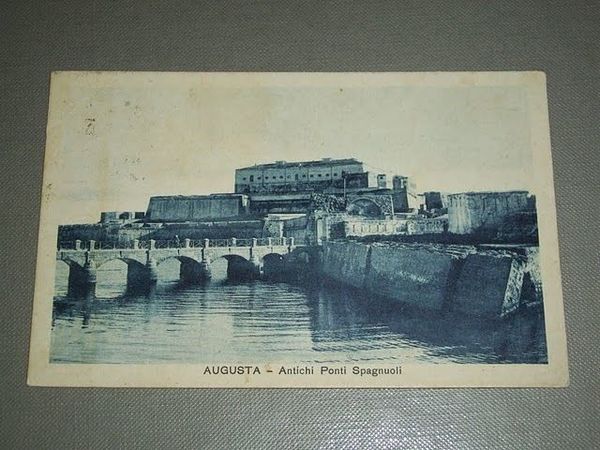 Cartolina Augusta - Antichi Ponti Spagnuoli 1934