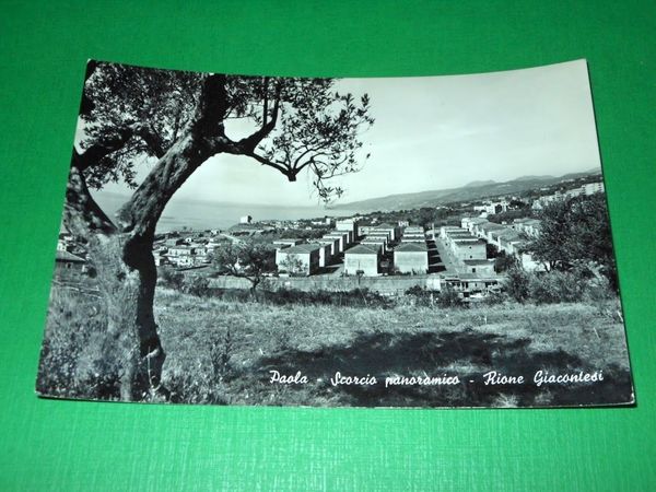 Cartolina Paola ( Cosenza ) - Scorcio panoramico - Rione …