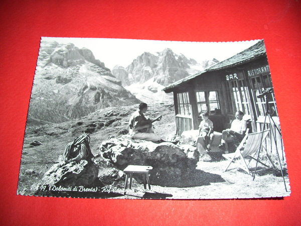 Cartolina Dolomiti di Brenta - Rif Capanna Spinole 1960