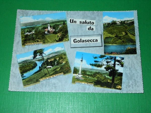 Cartolina Saluti da Golasecca ( Varese ) - Vedute diverse …