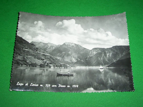 Cartolina Lago di Levico con Pizzo - Panorama 1957