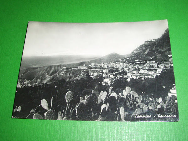 Cartolina Taormina - Panorama 1952