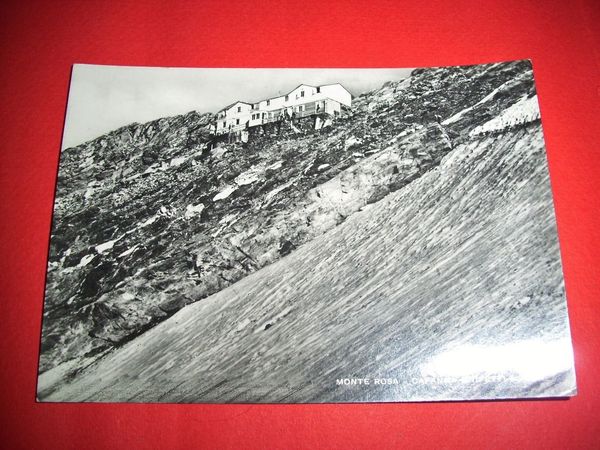 Cartolina Monte Rosa - Capanna Gnifetti 1951