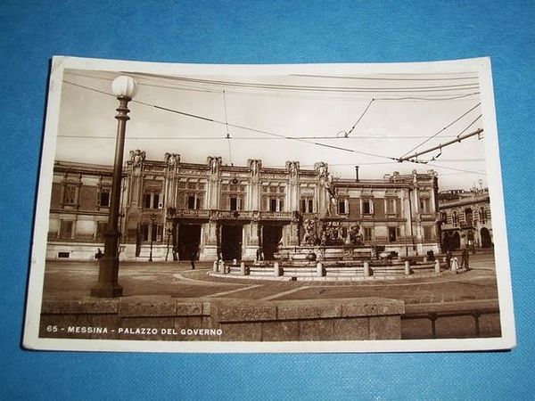 Cartolina Messina - Palazzo del Governo 1940