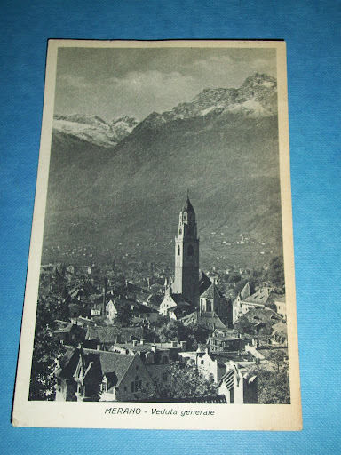 Cartolina Merano - Veduta generale 1946