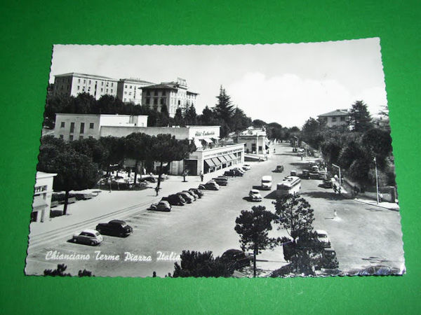 Cartolina Chianciano Terme - Piazza Italia 1956*