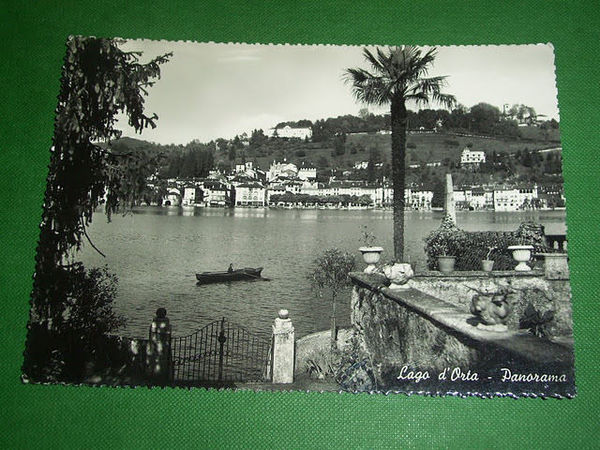 Cartolina Lago d' Orta - Panorama 1950 ca