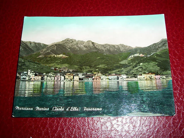 Cartolina Marciana Marina (Isola d' Elba) Panorama 1959