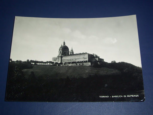 Cartolina Torino - Basilica di Superga 1953