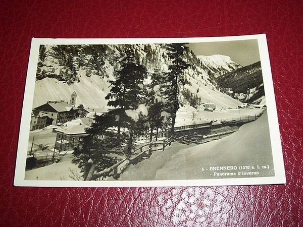 Cartolina Brennero - Panorama invernale 1940 ca