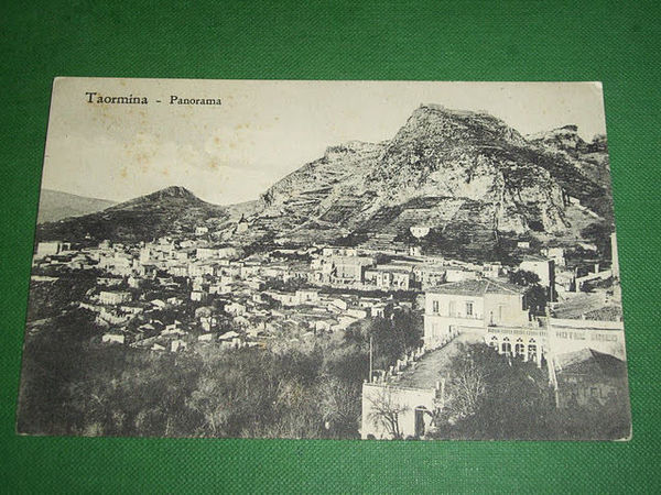 Cartolina Taormina - Panorama 1910 ca