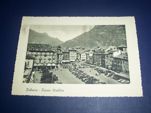 Cartolina Bolzano - Piazza Walther 1957