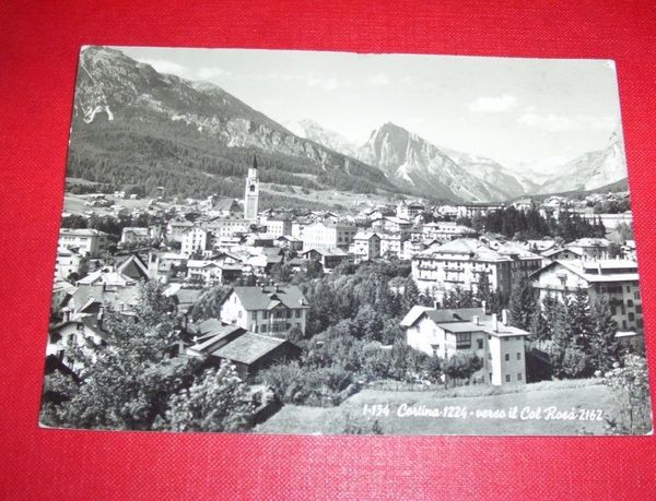 Cartolina Cortina - Verso il Col Rosà 1955