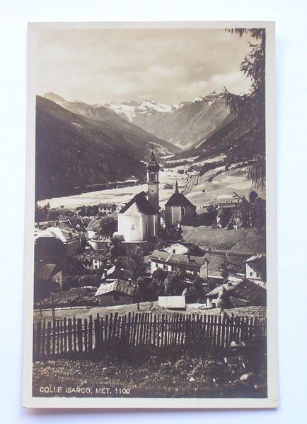 Cartolina Panorama di Colle Isarco ( Bolzano ) 1930 ca.