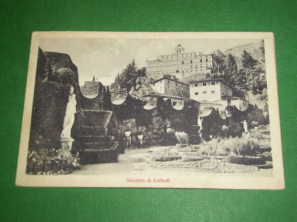 Cartolina Giardino di Collodi - Veduta 1925 ca