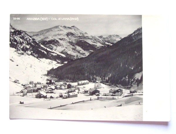 Cartolina Arabba - Col de Lana - Panorama 1953
