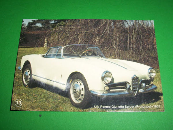 Cartolina Auto - Alfa Romeo Giulietta Spider ( Prototipo ) …