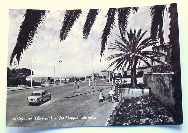 Cartolina Raddoppia Aurelia - Antignano Livorno 1960