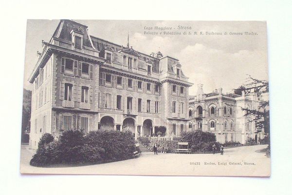 Cartolina Stresa - Palazzo Duchesa di Genova 1910 ca.