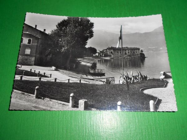 Cartolina Lierna ( lecco ) - Riva Bianca con Castello …