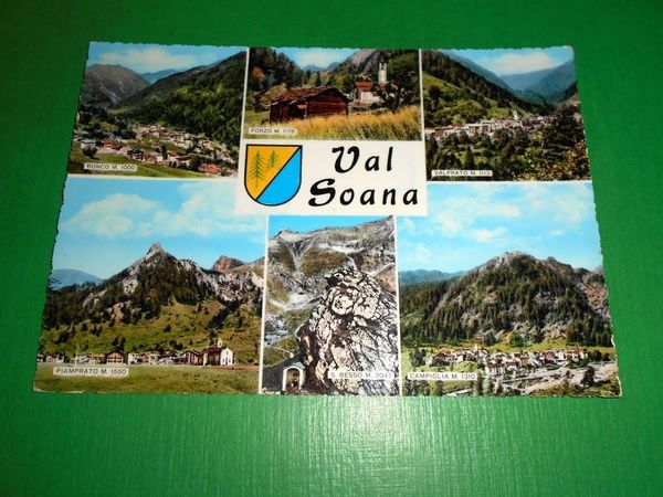 Cartolina Val Soana - Vedute diverse 1965