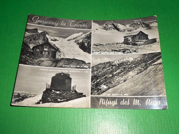 Cartolina Gressoney La Trinitè - Rifugi del M. Rosa - …