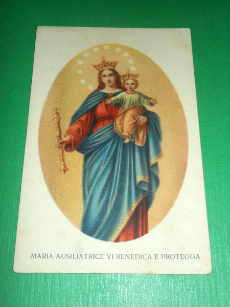 Cartolina Religione - Maria Ausiliatrice vi Benedica e Protegga 1940 …