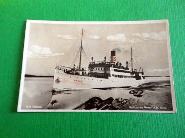 Cartolina Navi - S/S RAGNE - Stockholms Rederi A.B. Svea …