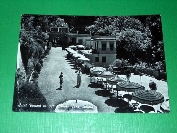 Cartolina Saint Vincent - Viale Fons Salutis 1951