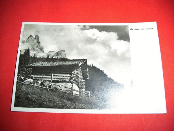 Cartolina Montagna - Gadenz - Casa sul monte 1934