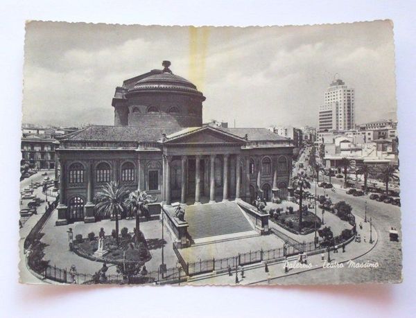 Cartolina Palermo - Teatro Massimo 1961