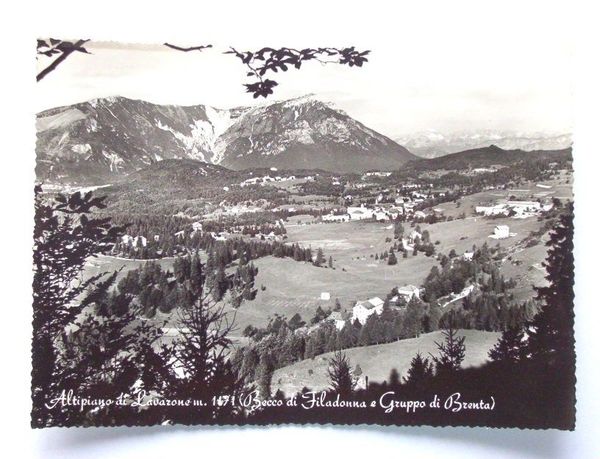 Cartolina Lavarone - Becco di Filadonna - Panorama 1961