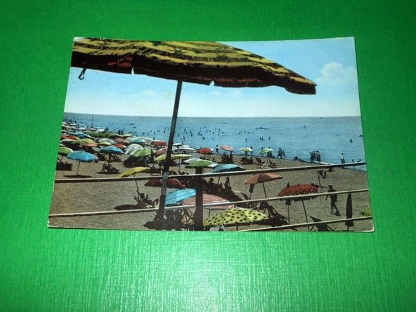 Cartolina Marina di Massa - Spiaggia 1958