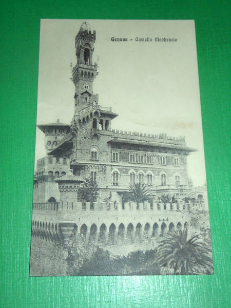 Cartolina Genova - Castello Mackenzie 1910 ca