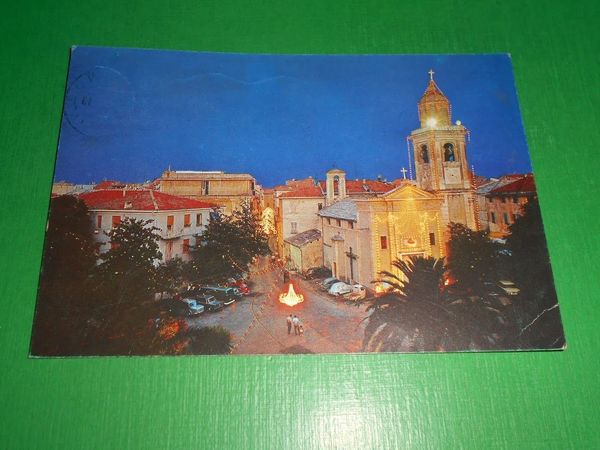 Cartolina Loano - Notturno - Oratorio 1973