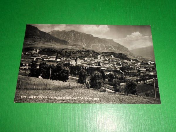 Cartolina Val di Fiemme - Cavalese col Cornon - Panorama …
